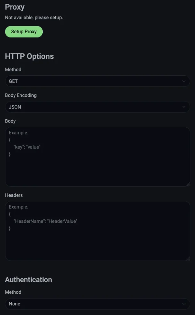 Uptime Kuma - other sections